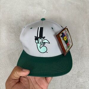 NWT VTG 90s Snidely Whiplash‎ Blockhead Snapback Mens OS Gray